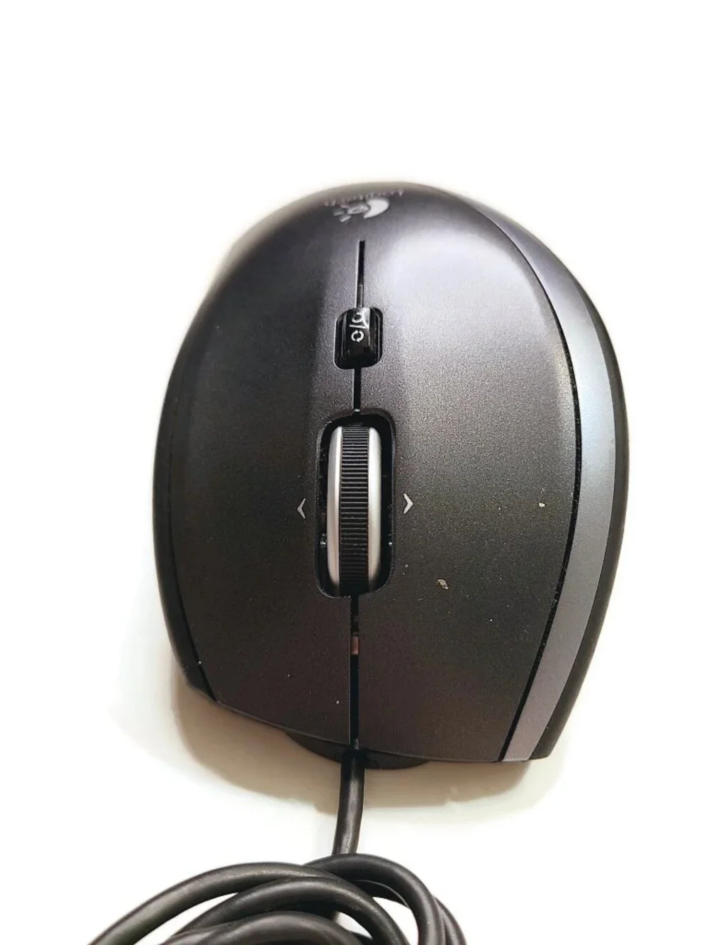 Logitech M500 USB Optical 7 Button Mouse Black Performance Laser M-U0007 WORKS